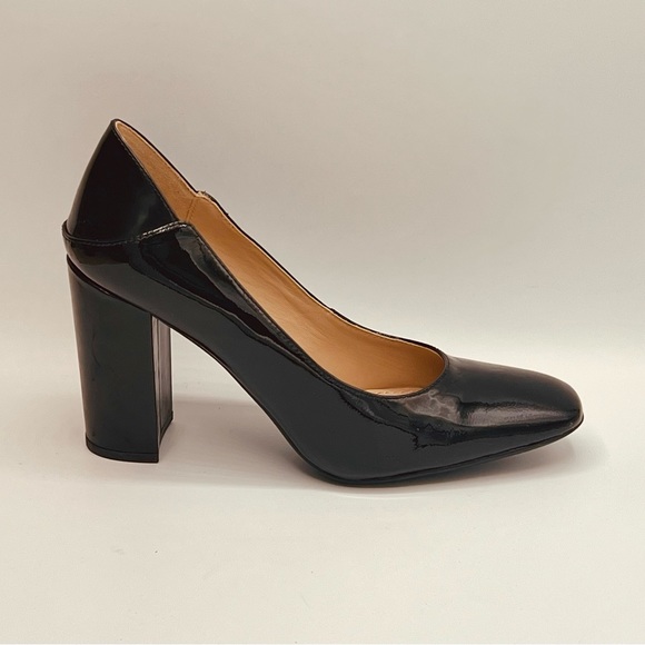 EU 36 US6 GEOX Respira Black Classic Patent Leather Pumps 3” Comfortable Heel - Picture 4 of 10